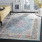 Safavieh Aria ARA100B 10" x 14" Blue and Creme Area Rug, , large