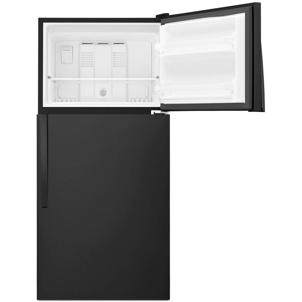 Whirlpool 18 Cu. Ft. Top Freezer Refrigerator with Flexi Slide Bin in Black, , large