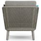 Hearth and Haven Carmel Outdoor Conversation Chair with Cushion in Sand Drift, , large