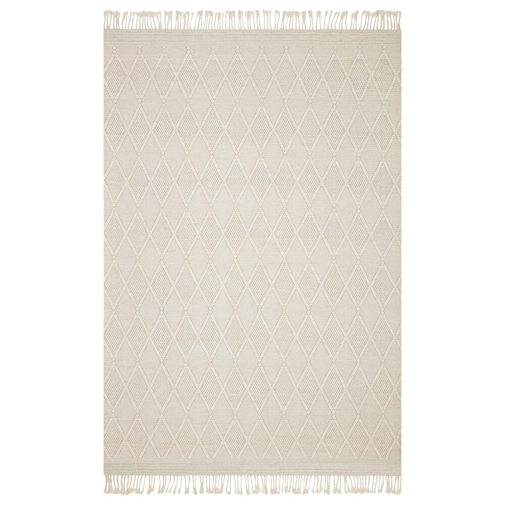 Magnolia Home Myra MYR-05 3"6" x 5"6" White Area Rug, , large