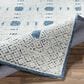 Surya Louvre LOU-2300 4" x 6" Navy, Cream and Ice Blue Area Rug, , large