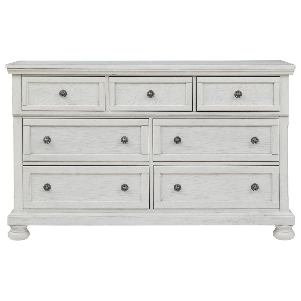 Ashley Robbinsdale 4-Piece Queen Storage Bedroom Set in Antique White, , large