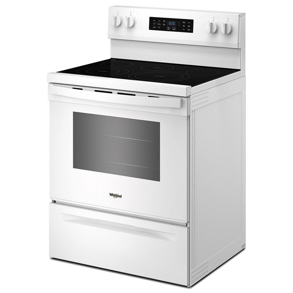 Whirlpool 5.3 Cu. Ft. Electric Range with Air Cooking Technology in White, , large