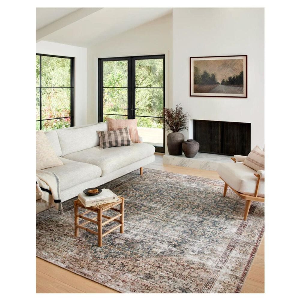 Amber Lewis x Loloi Georgie 2&#39;6&quot; x 12&#39; Teal and Antique Runner, , large