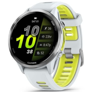 Garmin Forerunner 970 47 mm Titanium Case with Whitestone and Translucent Amp Yellow Band, , large
