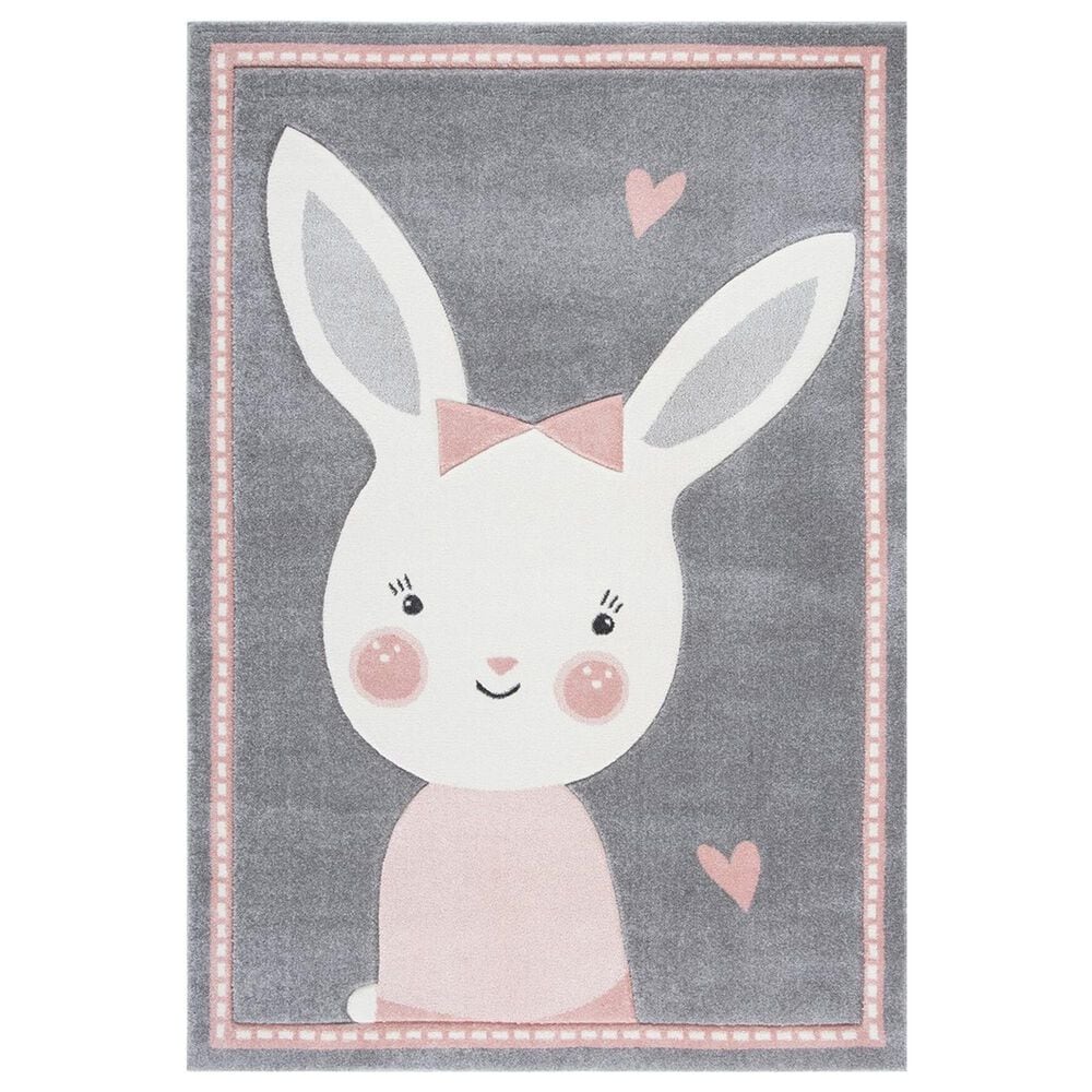 Safavieh Carousel CRK166 3"3" x 5"3" Grey and Ivory Kids Area Rug, , large