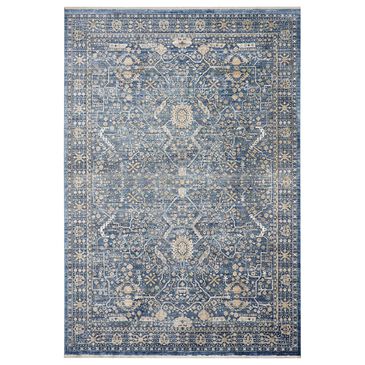 Nourison Lustrous Weave LUW03 5"3" x 7"9" Blue Area Rug, , large