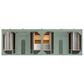 James Martin Vanities Breckenridge 72" Double Bathroom Vanity in Smokey Celadon with Single Hole 3 cm White Zeus Quartz Top and Rectangular Sinks, , large