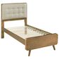 Pacific Landing Robyn Twin Upholstered Platform Bed in Cool Beige and Light Ash, , large