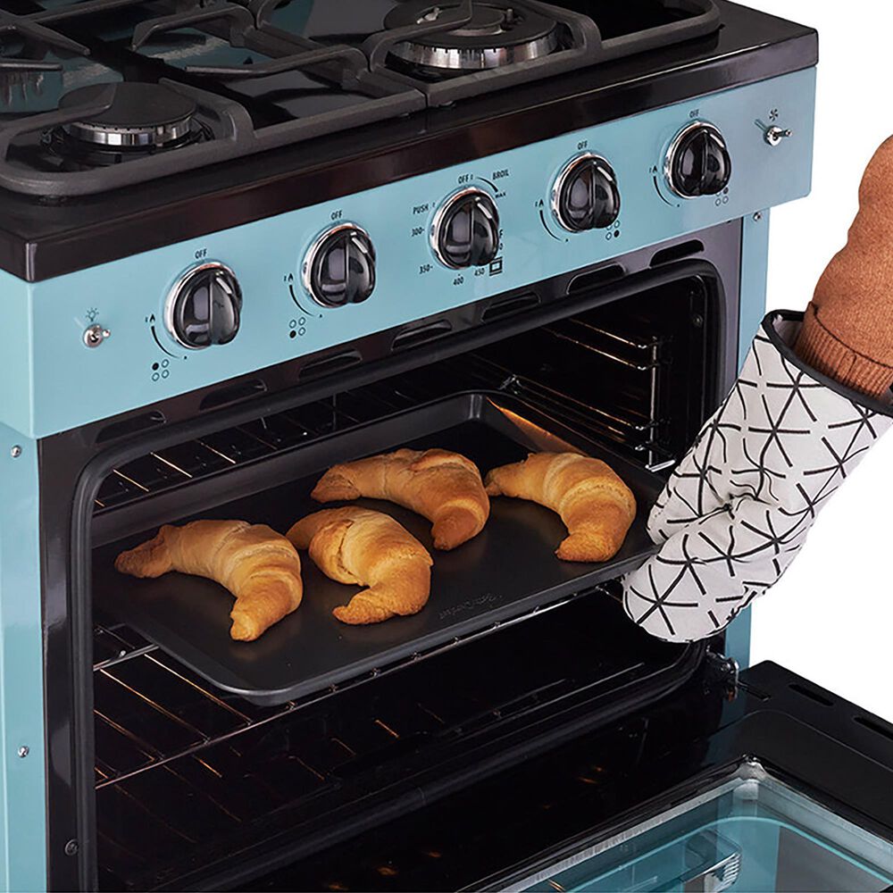 Unique Appliances Classic Retro 30" Pro Convection Gas Range in Ocean Mist Turquoise, , large