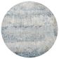 Surya Brunswick 5"3" Round Dusty Sage, Taupe, Light Gray, White, Pale Blue, Olive, Navy and Teal Area Rug, , large