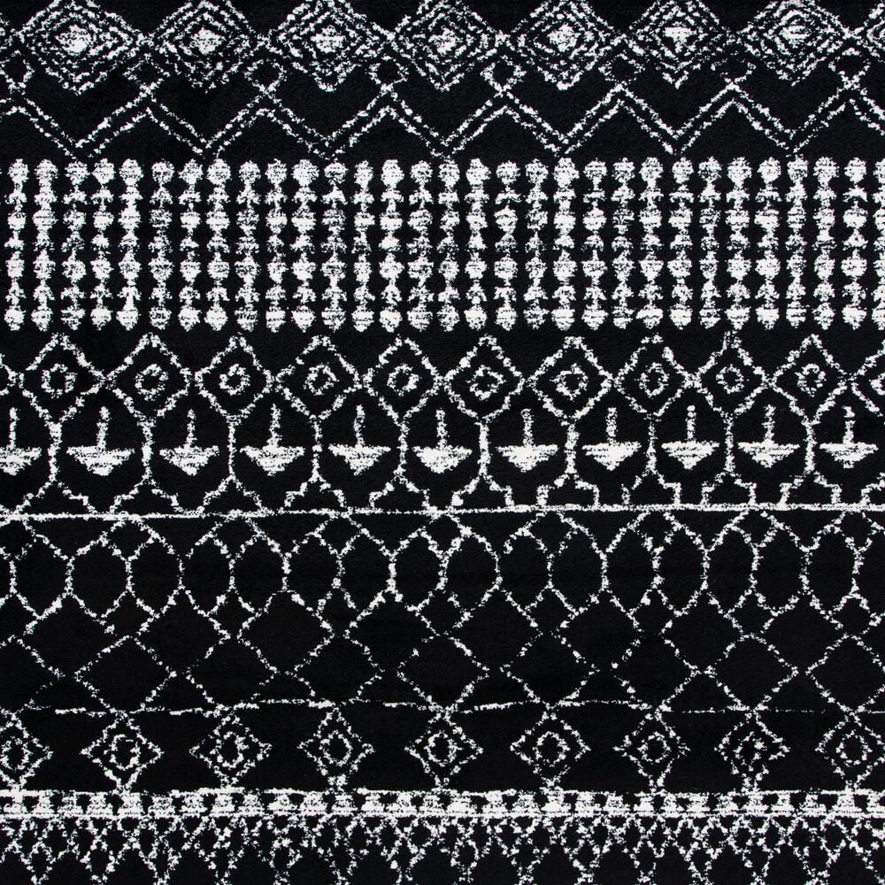 Safavieh Tulum TUL229Z 6&#39;7&quot; Square Black and Ivory Area Rug, , large