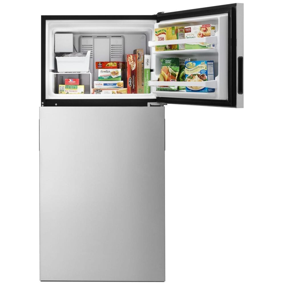 Whirlpool 30&quot; Wide 18 Cu. Ft. Top Freezer Refrigerator in Stainless Steel, , large