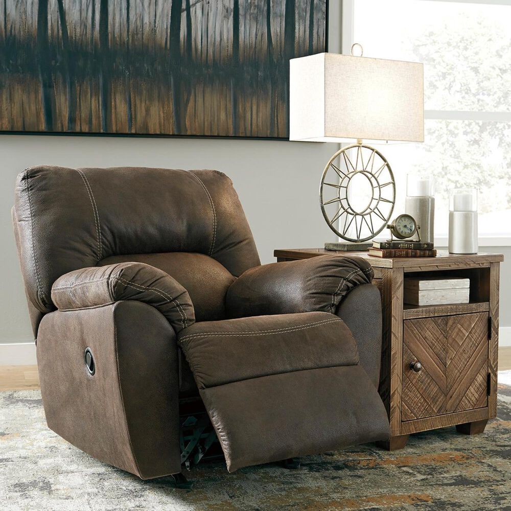 Ashley Tambo Manual Rocker Recliner in Canyon, , large