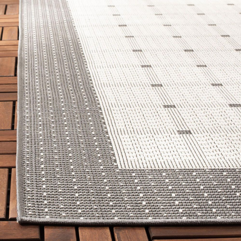 Safavieh Bermuda BMU801F 2&#39; x 10&#39; Grey and Ivory Indoor/Outdoor Performance Runner, , large