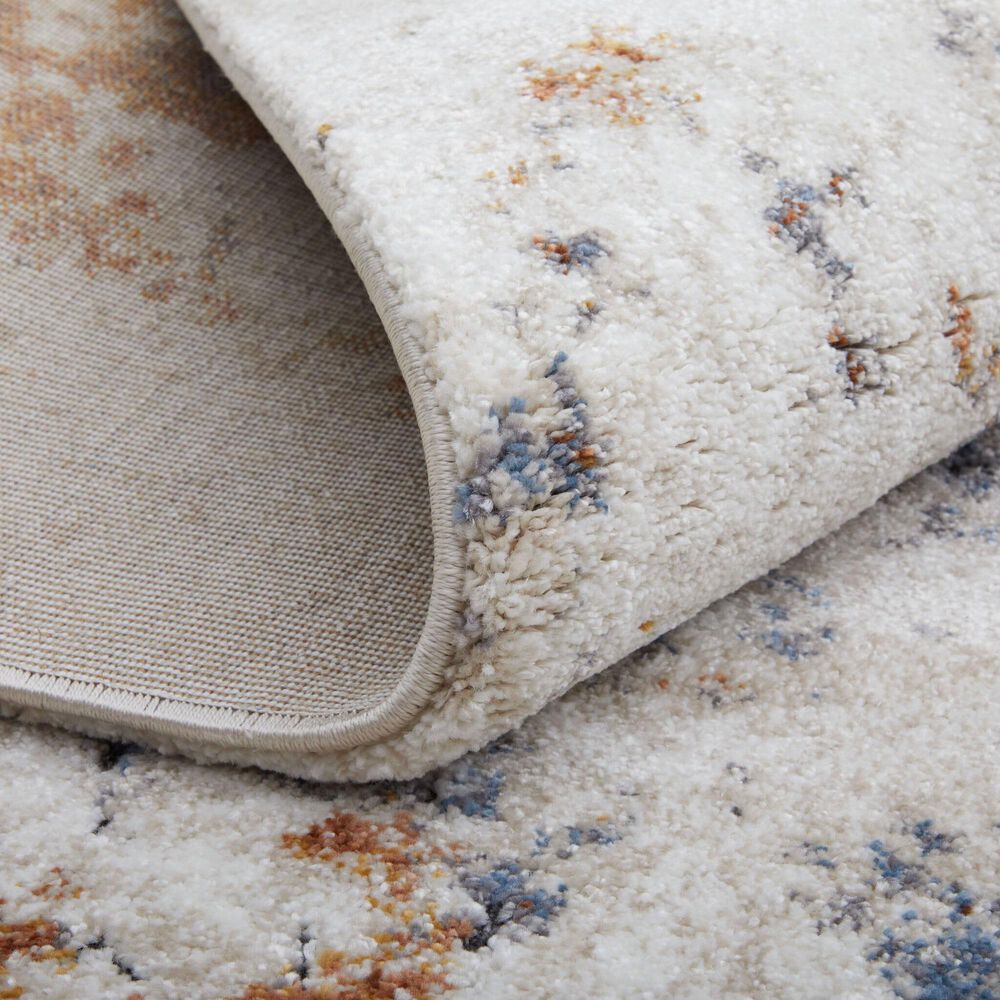 Feizy Gilmore 5&#39;3&quot; x 8&#39; Ivory and Rust Area Rug, , large