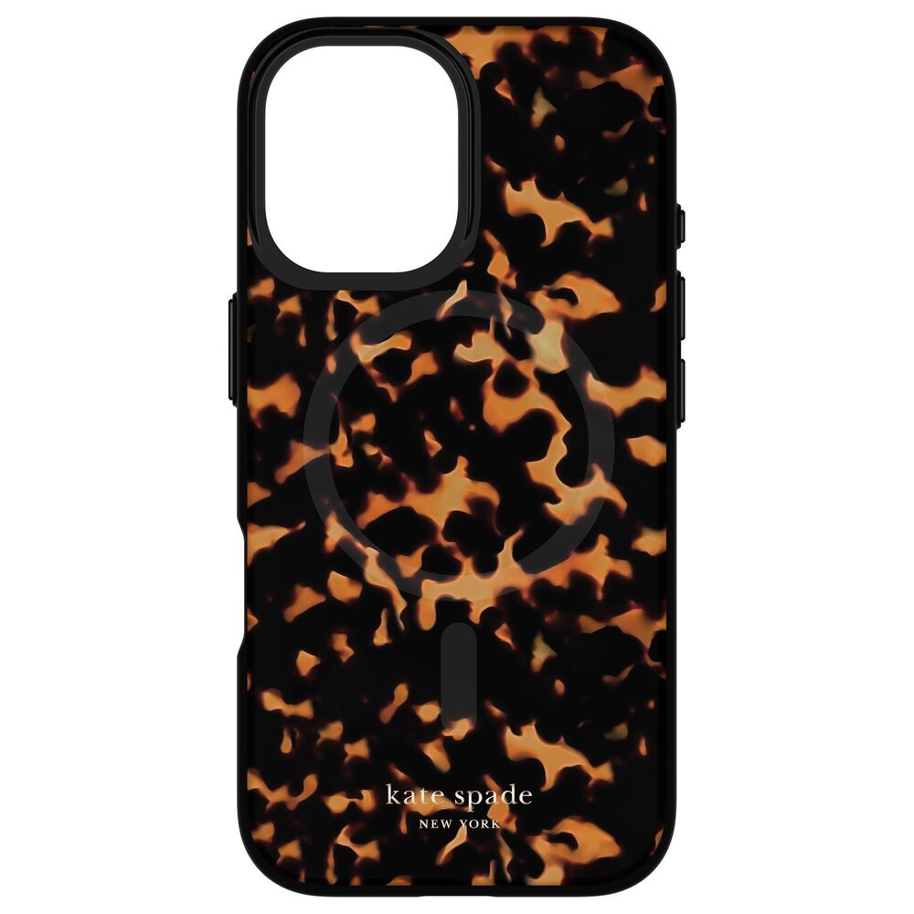 Kate Spade Protective MagSafe Case for iPhone 16 in Tortoiseshell, , large