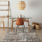 Nourison Tangra TNR02 5"3" x 7"3" Grey and Multicolor Area Rug, , large