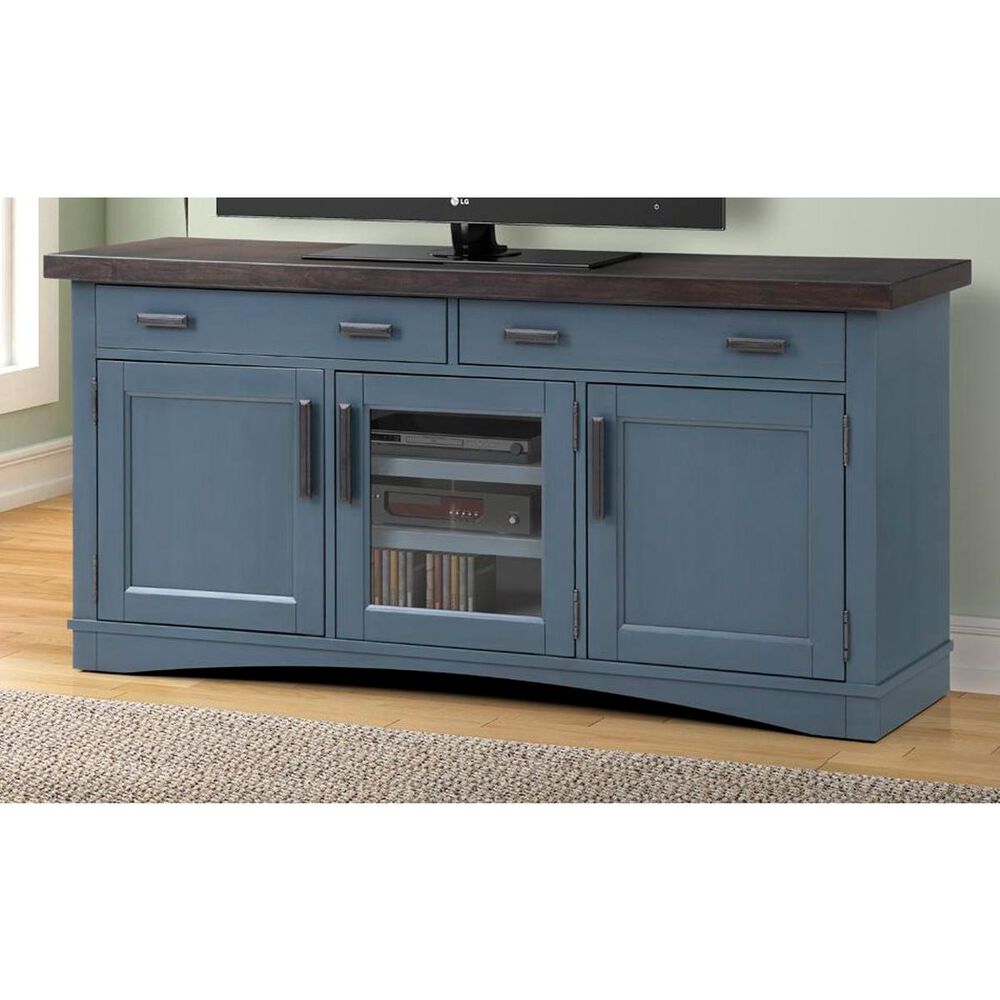 Simeon Collection Americana Modern 63" TV Console in Denim, , large