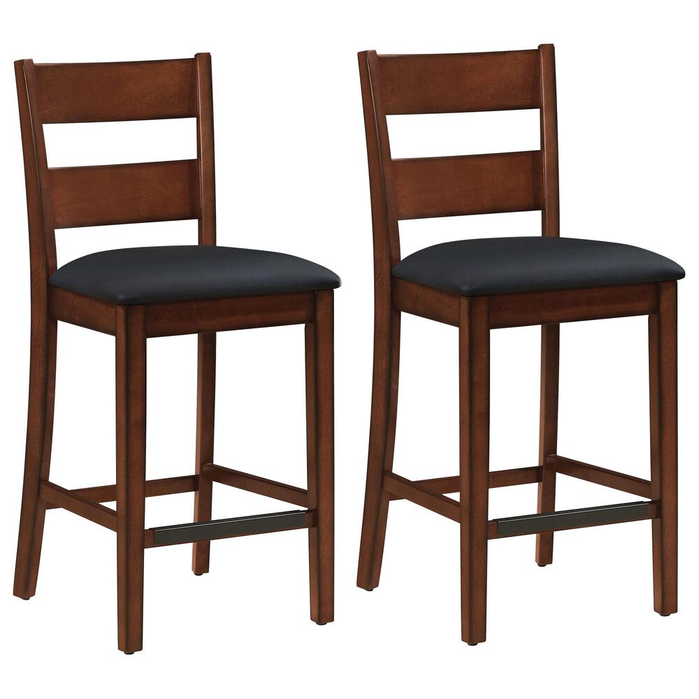 Valor Living Carlson Counter Stool in Walnut (Set of 2), , large