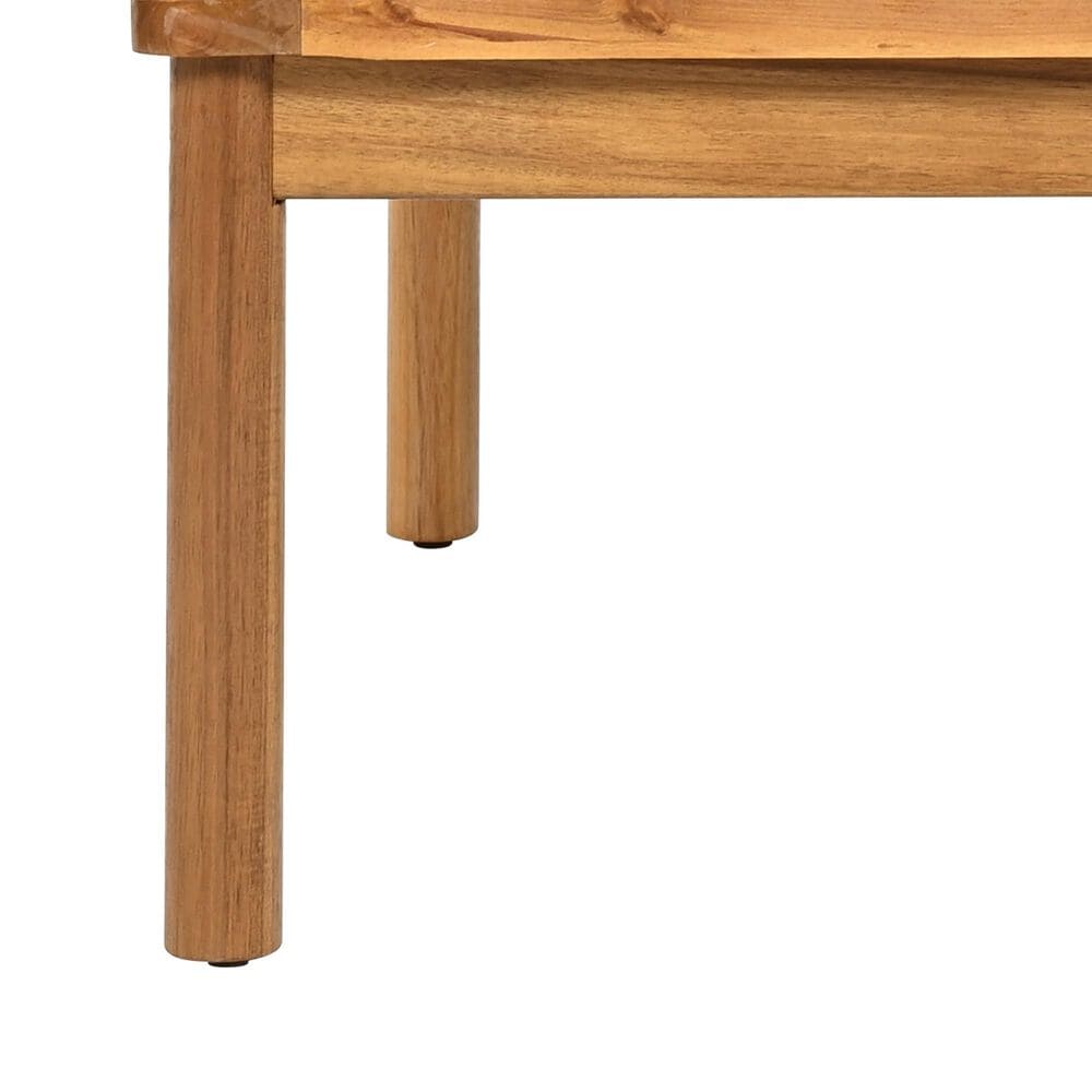Hearth and Haven 5-Piece Outdoor Conversation Set with Weather Rope and Beige in Teak, , large