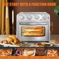 HOMLUX 16 Qt Air Fryer Toaster Oven in Silver, , large