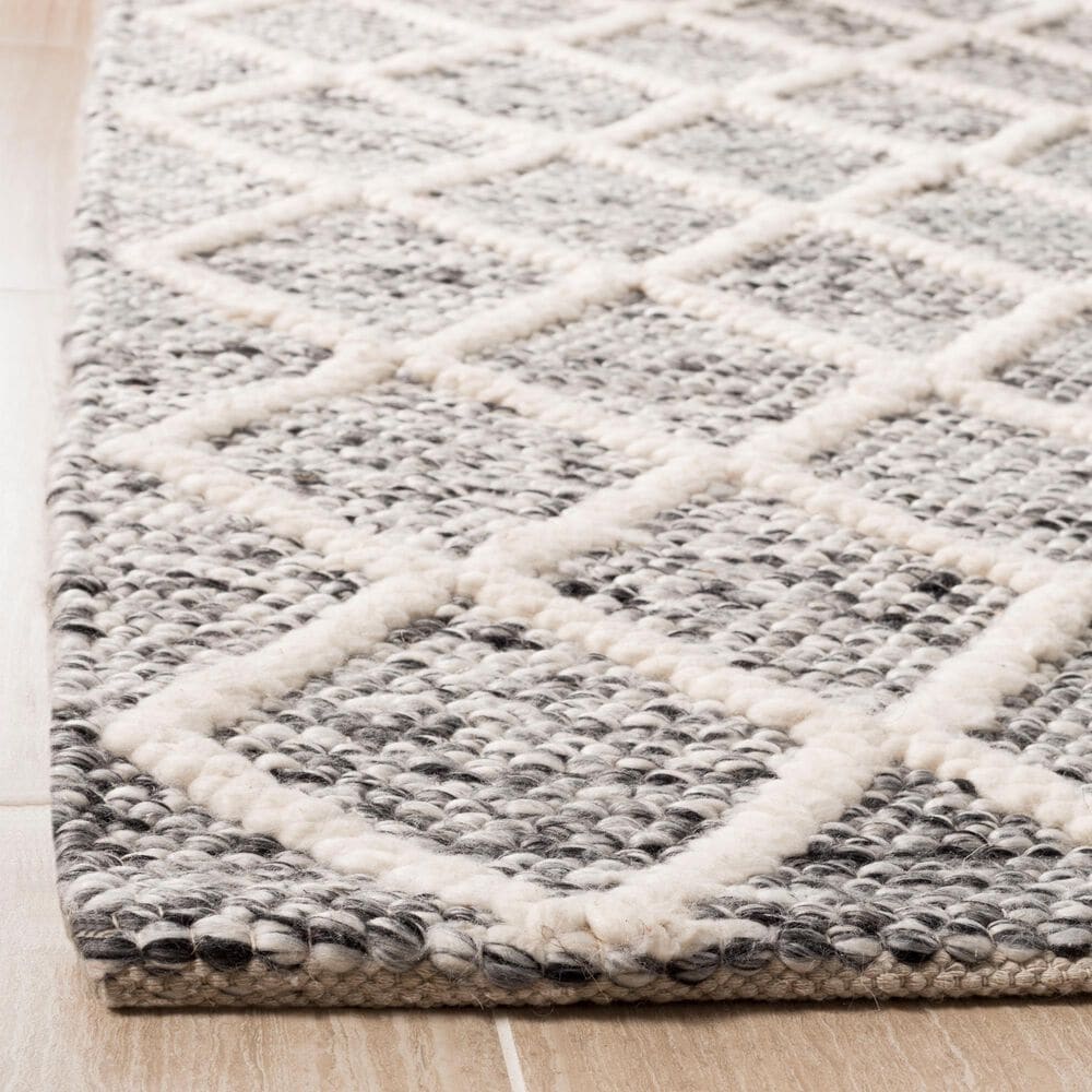 Safavieh Natura NAT711C 6&#39; Square Ivory and Black Area Rug, , large