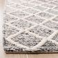 Safavieh Natura NAT711C 6" Square Ivory and Black Area Rug, , large