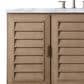 James Martin Vanities Portland 48" Single Bathroom Vanity in Whitewashed Walnut with 3 cm Carrara White Marble Top and Rectangular Sink, , large