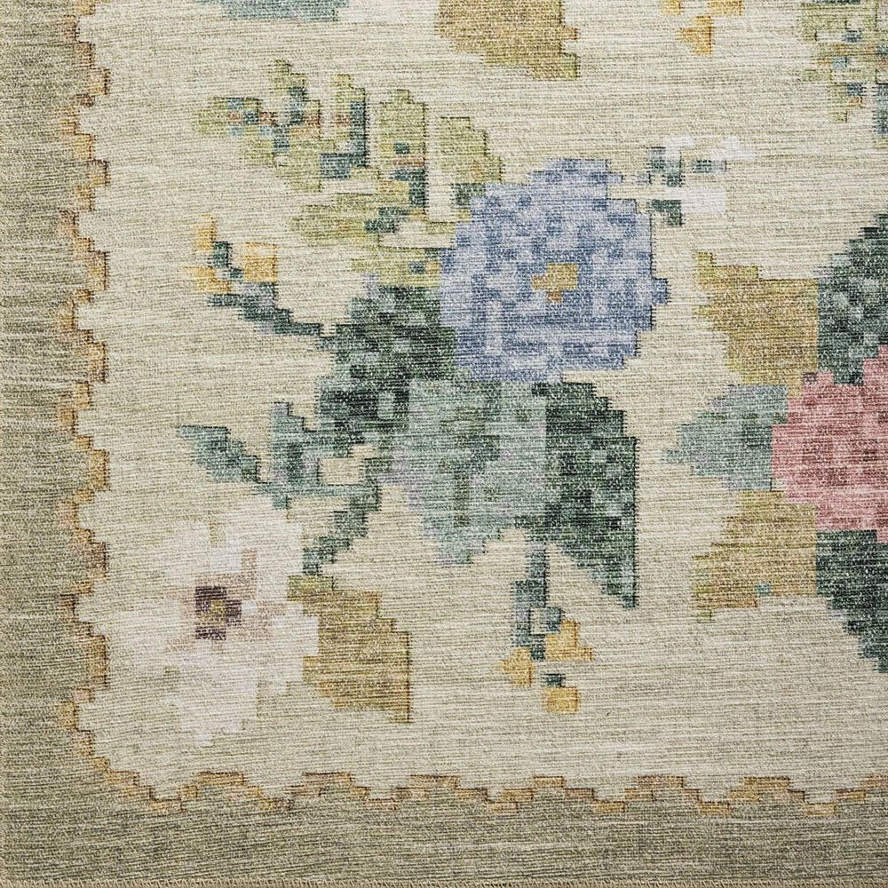 Rifle Paper Co. x Loloi Rosa Antique Rose 5&#39; x 7&#39;6&quot; Cream Area Rug, , large
