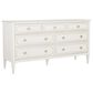 Fairfield Chair Camille 7 Drawer Dresser in Linen and Antique Gold, , large