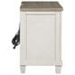 Ashley Shaybrock 4-Piece King Bedroom Set in Antique White and Brown, , large