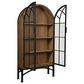 Nest Home Collections Victoria China Cabinet in Antique Natural and Black, , large