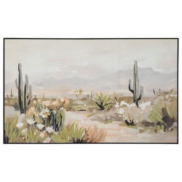 Ashley Sidworth 60" x 36" Wall Art in Green, Beige and Gray, , large