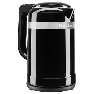 KitchenAid 1.5 Liter Electric Kettle with Dual-Wall Insulation in Onyx Black, , large