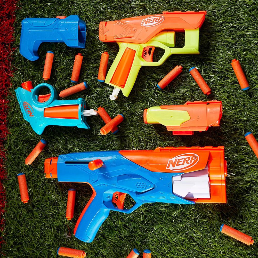 Nerf N Series Gear Up Pack with 3 Blasters and 18 N1 Darts, , large