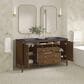 James Martin Vanities Myrrin 60" Double Vanity in Mid Century Walnut with 3 cm Charcoal Soapstone Quartz Top, , large