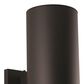 Vaxcel International Co. Ltd. Chiasso 2-Light Outdoor Wall Sconce in Textured Black, , large