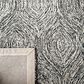 Safavieh Micro-Loop Geometric 5" x 8" Black and Ivory Area Rug, , large