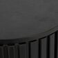 Maple and Jade Ribbed Storage End Table with Slatted Base in Black, , large