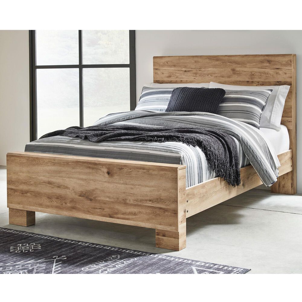Ashley Hyanna Full Bed in Golden Rustic Tan, , large