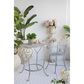 Hearth and Haven Outdoor Round Side Table with Heart Scroll Design in Gray, , large