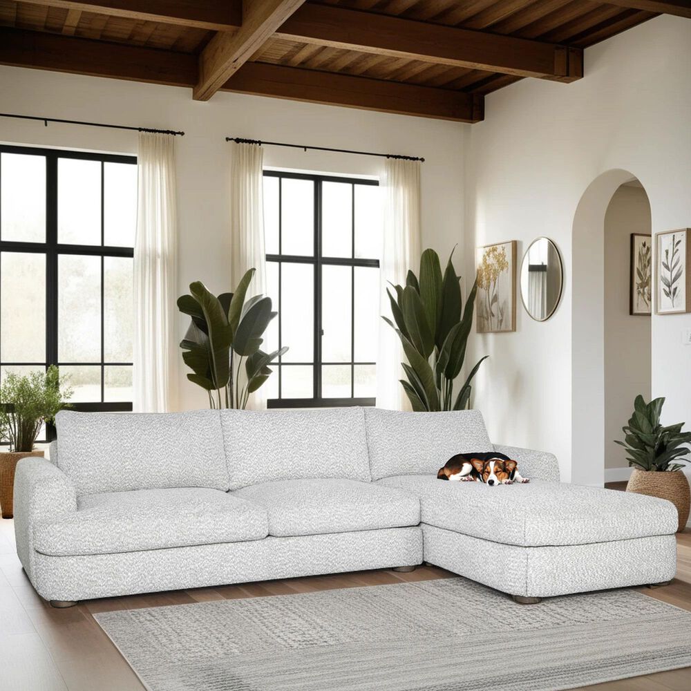Blue River Reid 2-Piece Right Facing Sectional Sofa in in Speckled Stone, , large