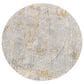 Surya Dresden Medium Gray, White, Light Slate, Gray, Mustard and Denim 7"10" Round Area Rug, , large