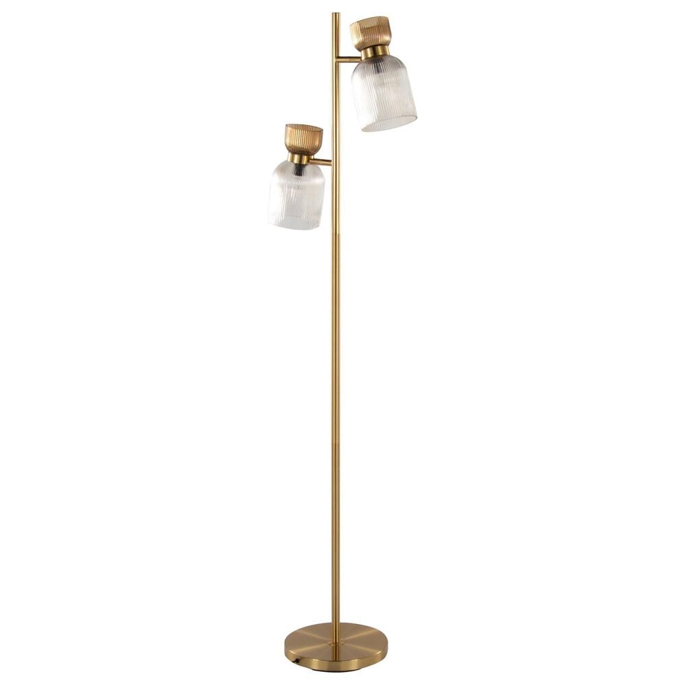 Grandview Gallery Marcel Metal Floor Lamp in Gold, , large
