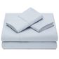 4-Piece King Checkered Emboss Sheet Set in Dusty Blue, , large
