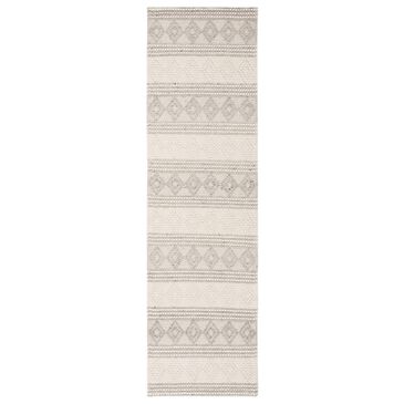 Safavieh Natura NAT750F 2" x 10" Grey and Ivory Runner, , large