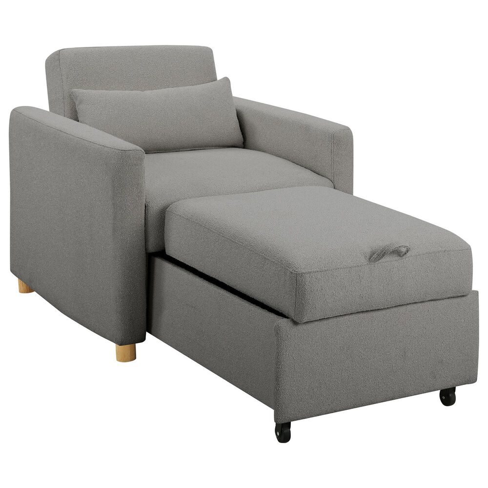 Lifestyle Solutions Conley Convertible Chair in Grey, , large