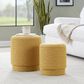 Lumisource Marla 2-Piece Upholstered Ottoman Set in Yellow, , large