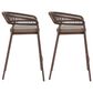 Zuo Modern Skye Patio Barstool in Brown (Set of 2), , large